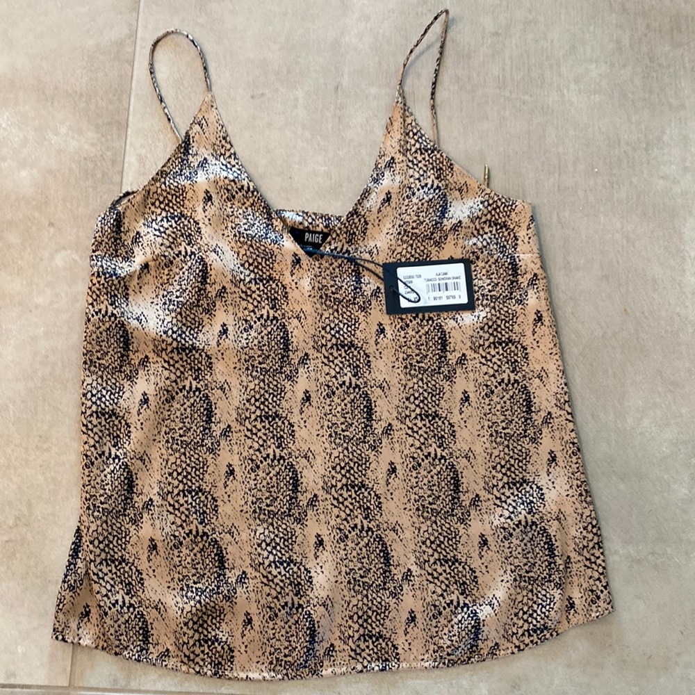 Paige snake print cami